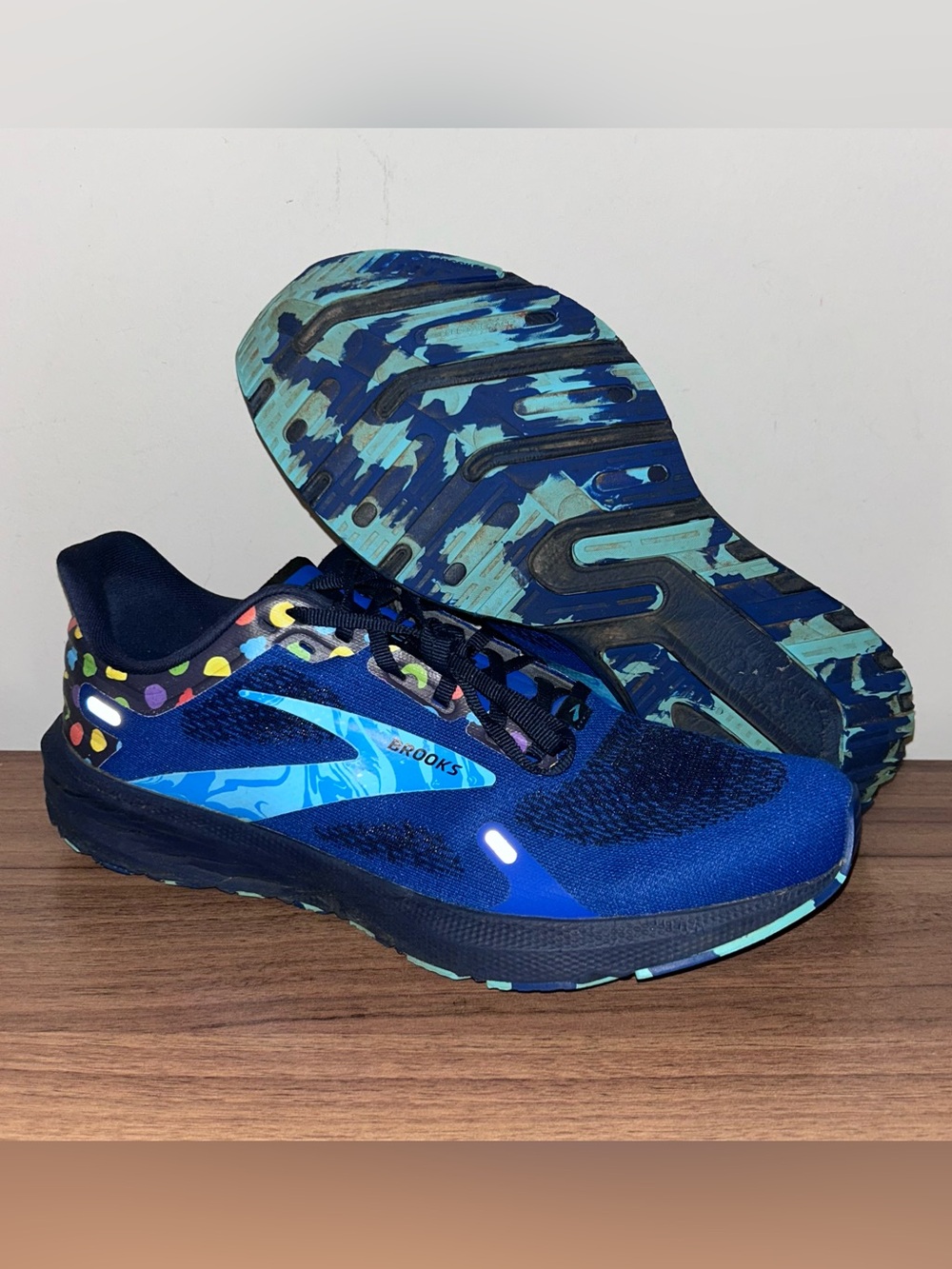 Brooks Launch 9 Men's Size 10.5 D Running Shoe Blue Sneaker Sports 1103861D462
